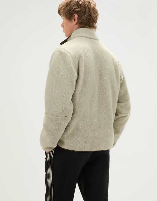 ellesse D’manda 1/4 zip top in sand, 2 of 3