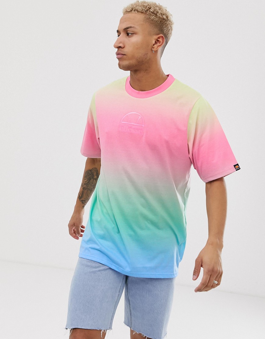 Ellesse - Doraddio - T-shirt arcobaleno-Multicolore
