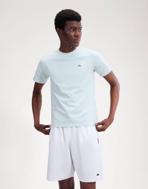ellesse Drexani short sleeve seamless tee in light blue