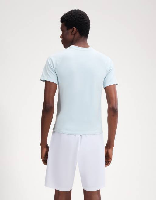 ellesse Drexani short sleeve seamless tee in light blue, 4 of 4