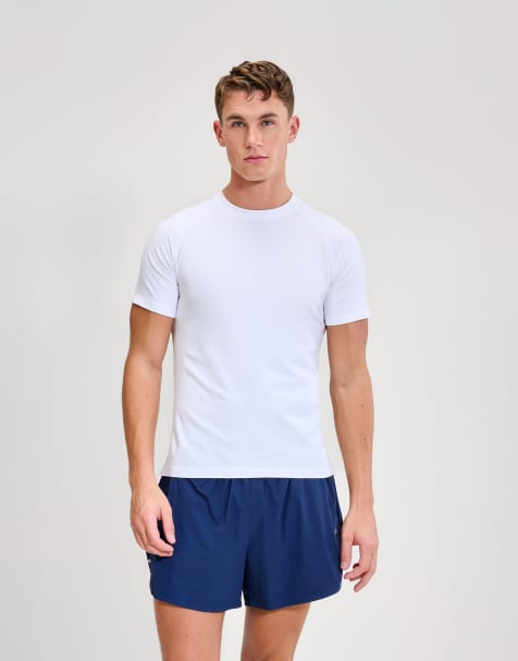 ellesse Drexani short sleeve seamless tee in white