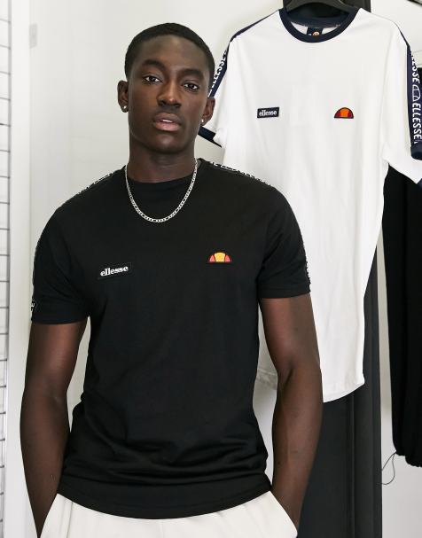 Ellesse Fede t-shirt with taping in black - view 1