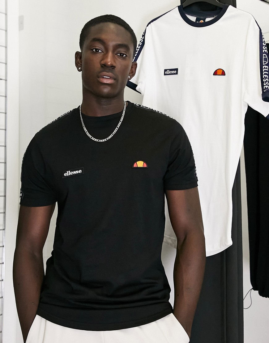 Ellesse Fede t-shirt with taping in black
