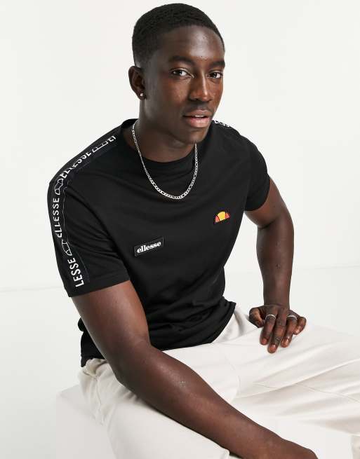 Ellesse Fede t-shirt with taping in black, 2 of 4