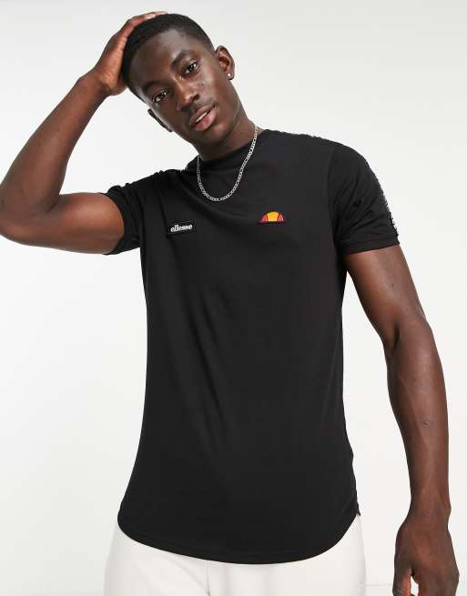 Ellesse Fede t-shirt with taping in black, 3 of 4
