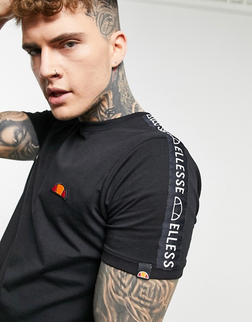 ellesse Fede t-shirt with taping in black