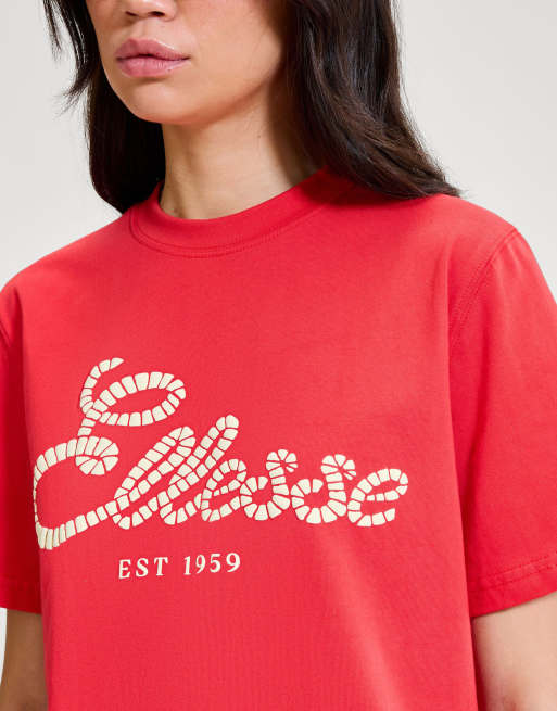 ellesse Ferano tee in red, 2 of 4