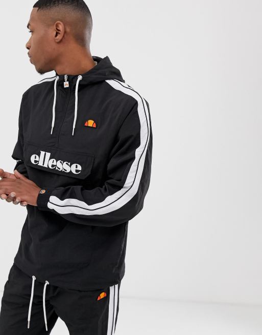 ellesse tracksuit with piping in black ASOS