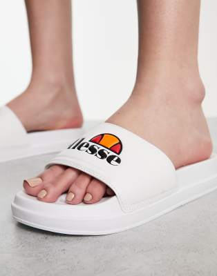 ellesse Filippalta sliders in white