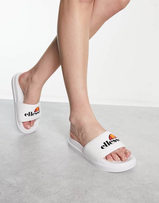 ellesse Filippalta sliders in white ASOS