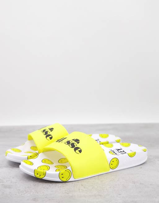 Ellesse Filippo logo sliders in white ASOS