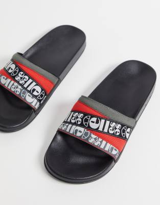 black ellesse sliders