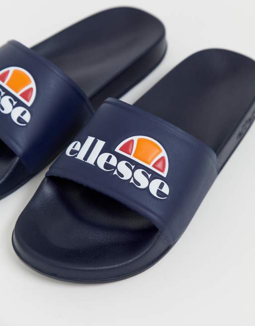 ellesse filippo sliders in navy ASOS