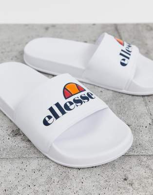 ellesse white sliders