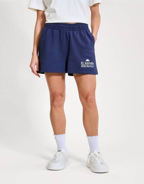 ellesse Finocco short in dark blue/off white