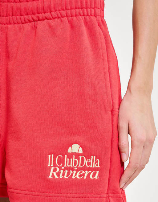 ellesse Finocco short in red/peach, 4 of 4