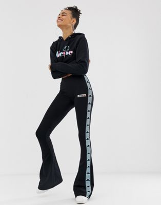 Ellesse flared joggers with side stripe 