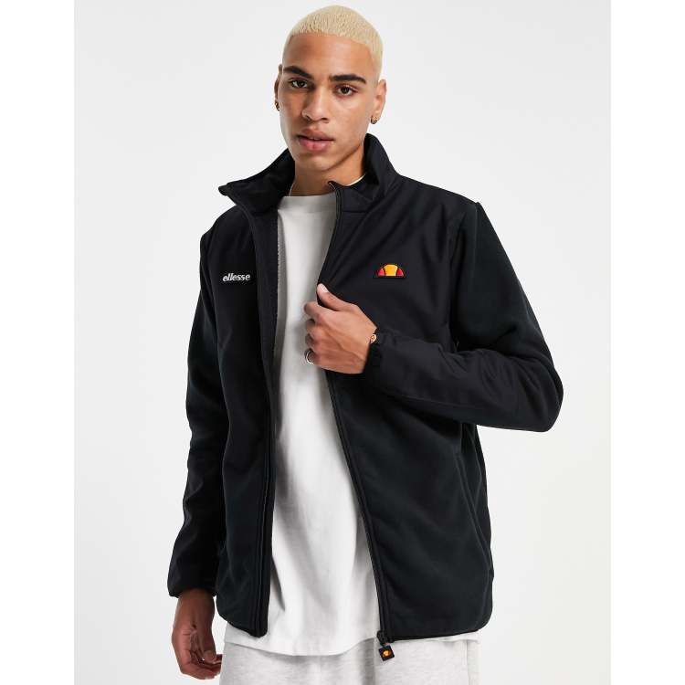 ellesse fleece jacket with logo in black ASOS