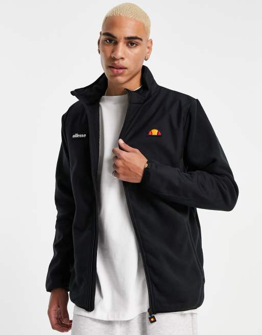 fleece jacket logo in black | ASOS