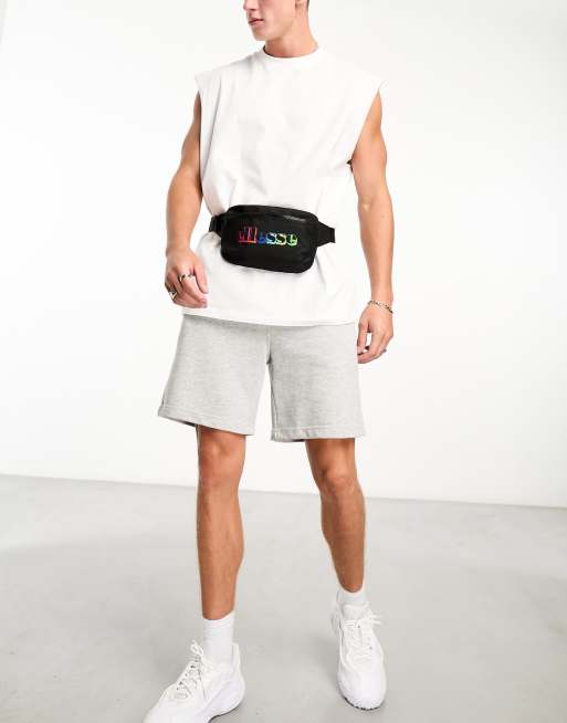ellesse – Fulisi – Svart crossbodyväska med regnbågslogga, 4 av 4
