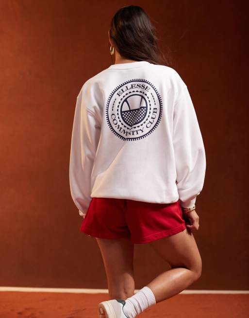 ellesse Gallian sweatshirt in white, 2 of 5