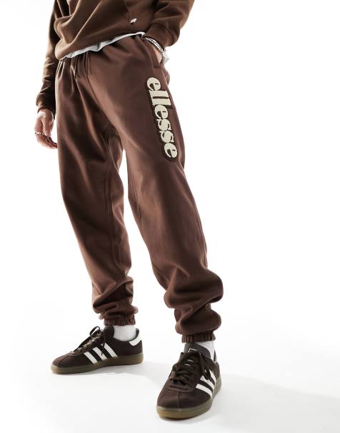 ellesse – Garsi – Jogginghose in Dunkelbraun mit Logo - view 1