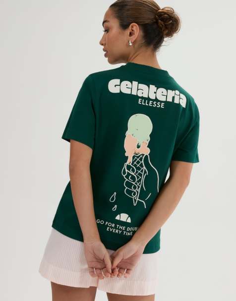 ellesse Gelateria tee in dark green - view 1