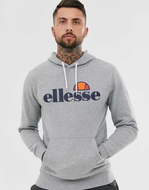 ellesse – Gottero – Szara bluza z kapturem z logo, 3 z 4