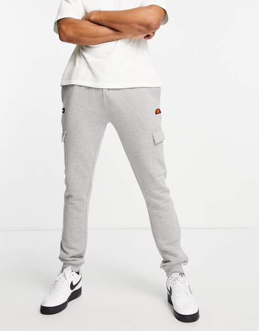 ellesse - Grå cargo-joggingbukser med logo - Kun hos ASOS