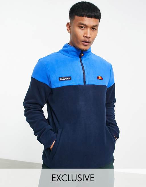 ellesse half zip fleece in blue exclusive to ASOS