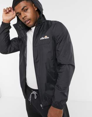 black thin jacket with hood