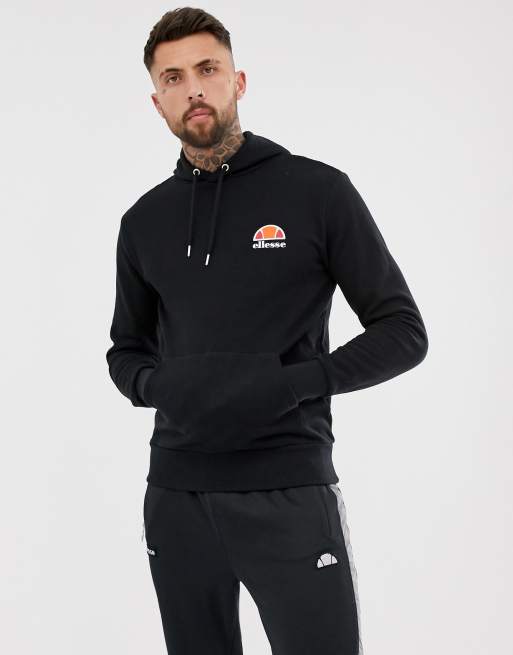 ellesse hoodie with small logo in black | ASOS