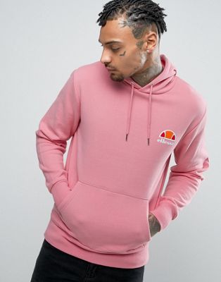 ellesse hoodie with small logo in pink 