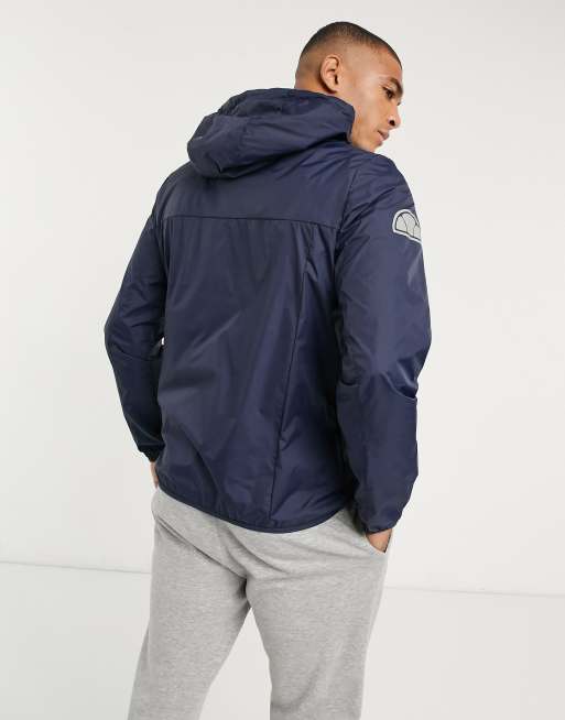 Ellesse overhead jacket with reflective logo in outlet black