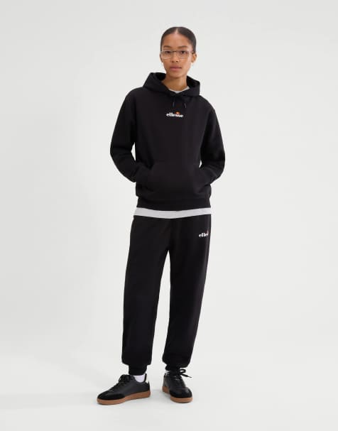 ellesse Jazana 2 long sleeve over head hoodie in black - view 1