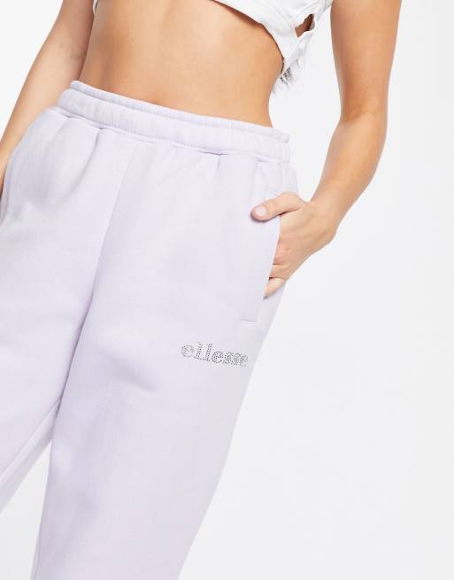 Ellesse - Jogger avec logo orné de strass - Lilas - Exclusivité ASOS, 3 de 4