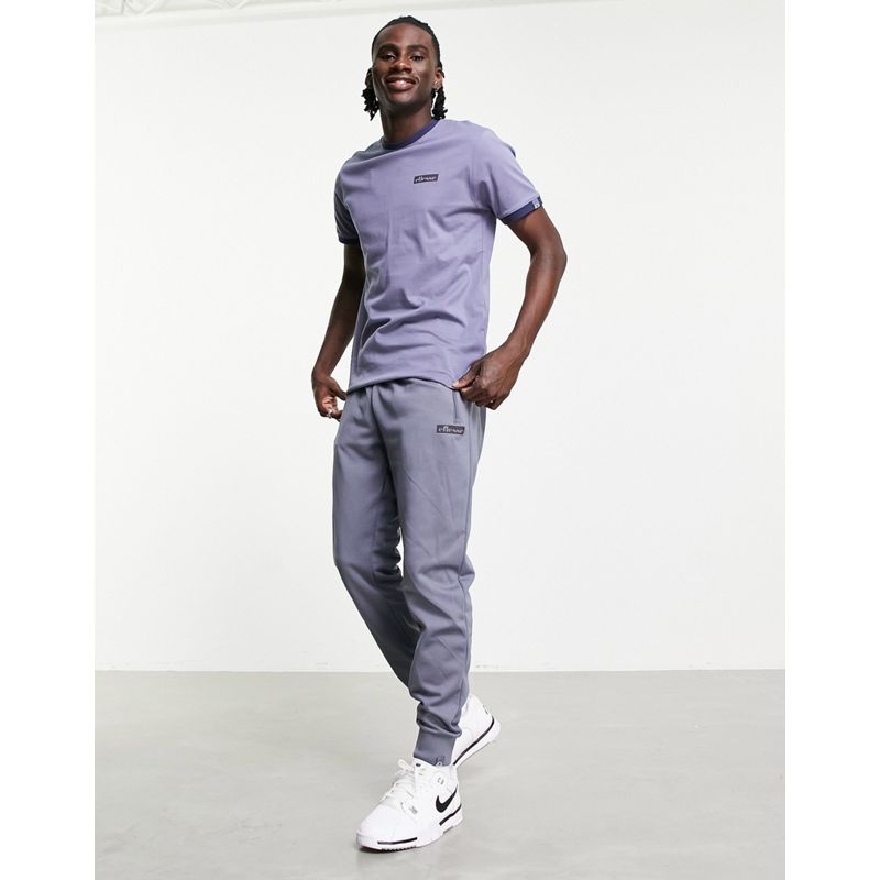 Pantaloni e leggings Uomo ellesse - Joggers grigi con logo tono su tono