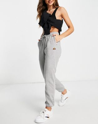 ellesse joggers with logo  in grey
