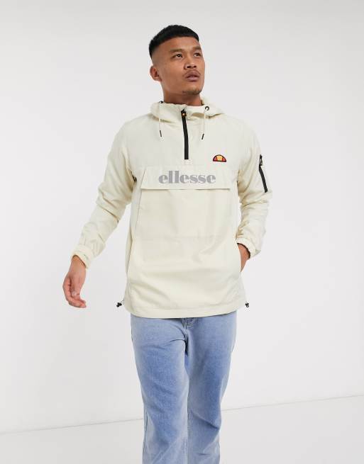 ellesse Joli utility overhead reflective jacket in stone exclusive