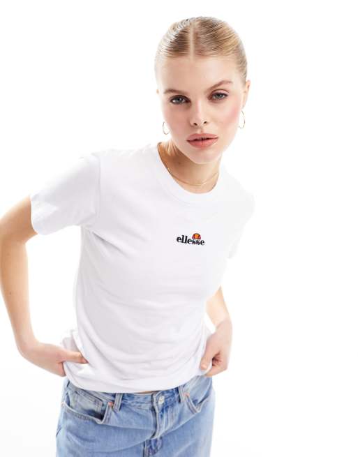ellesse – Juentos – Biały T-shirt z nadrukiem na plecach, 4 z 4