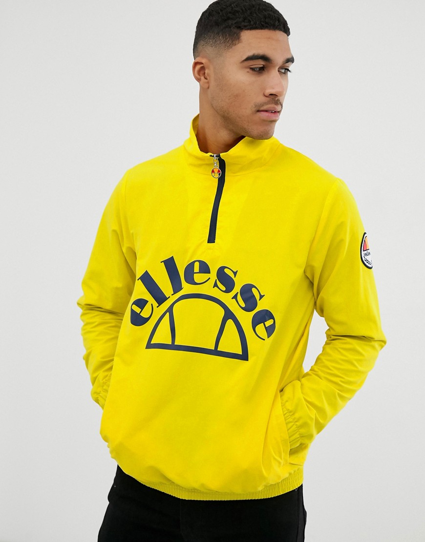 Ellesse - junio - giacca a vento gialla con logo grande-giallo