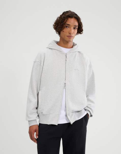 ellesse Kalvini fz hoody in light grey marl - view 1
