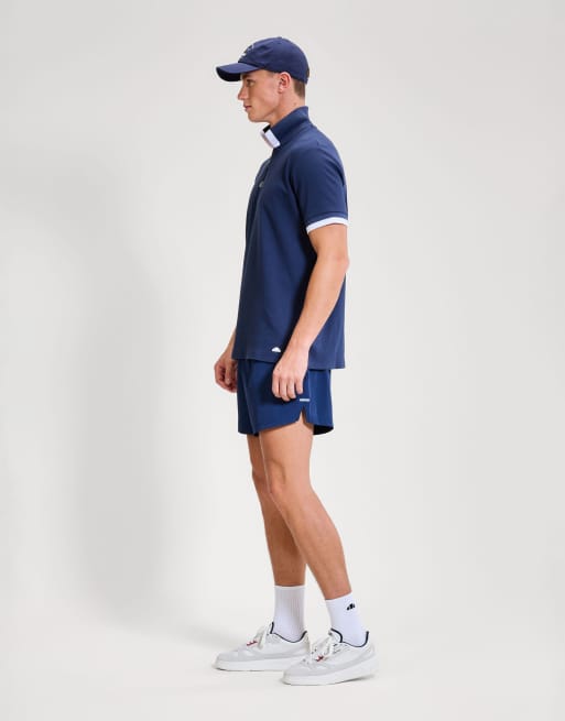 ellesse Kelvias polo in navy/white, 4 of 4