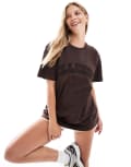 [ellesse] ellesse Konasana t-shirt in brown 8 brown