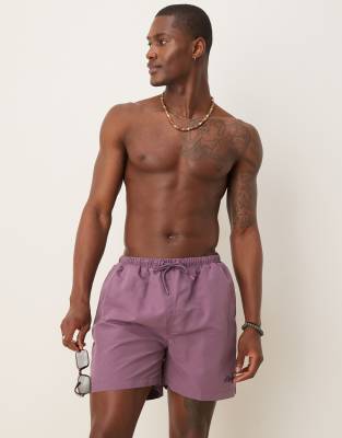 lamina swim shorts in purple