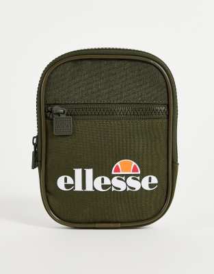 ellesse lare logo flight bag in khaki