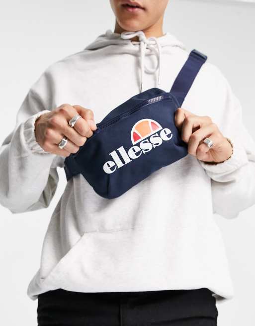 ellesse large logo fanny pack in navy ASOS