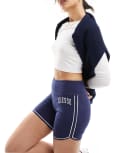 [ellesse] ellesse Lastan legging shorts in navy 10 BLACK