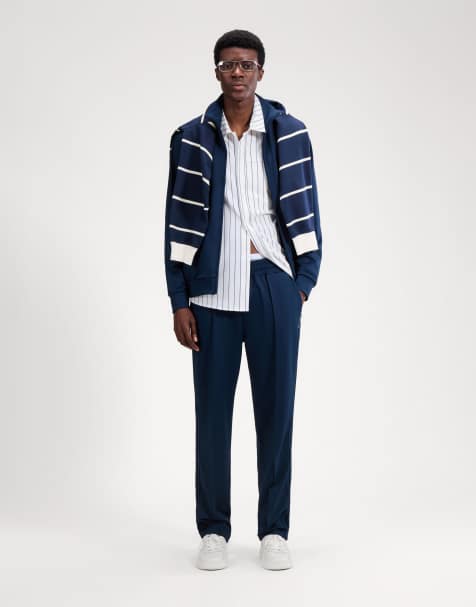 ellesse Latucci track pant in navy mono - view 1