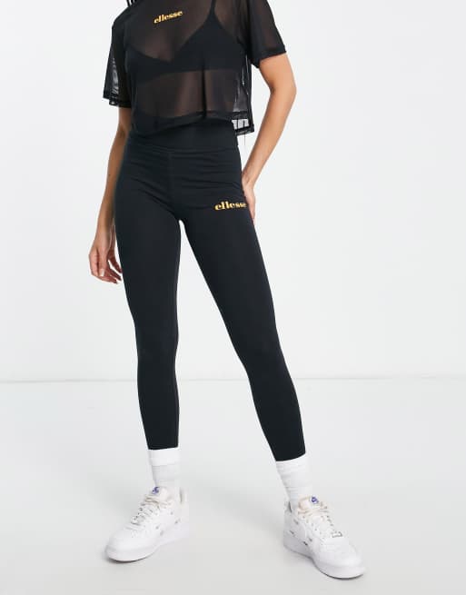 Women's Ellesse 3 Quarter Leggings in Black 